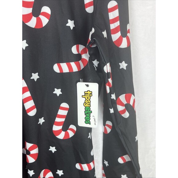 Tipsy Elves Women's Candy Cane Dress Holiday Black Size XXL NEW - Picture 2 of 7